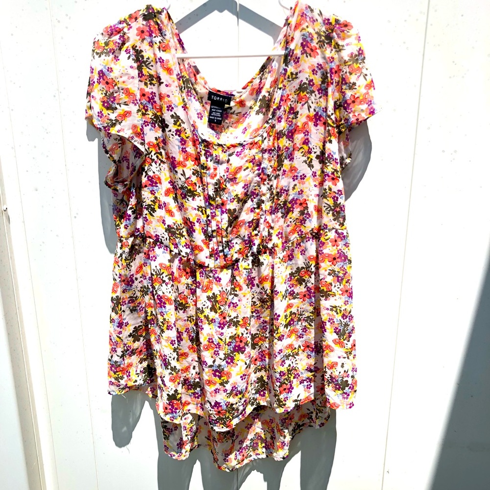Torrid Floral Blouse Top